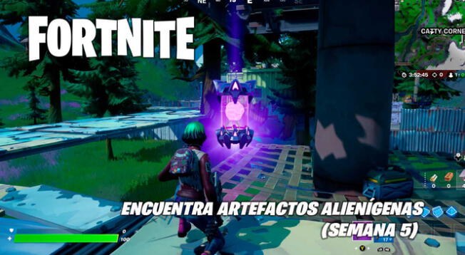 Fortnite: ubicación de los Artefactos Alienígenas - semana 5