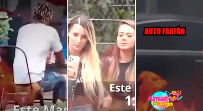 André Carrillo fue 'ampayado' en un local, en el que también se vio el auto de Farfán y aparecieron algunas chicas de la farándula