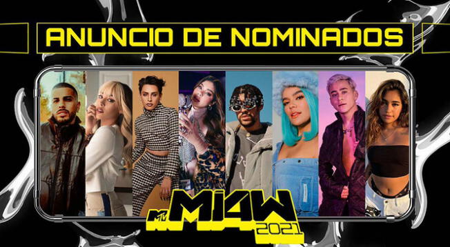 Conoce a los nominados que estarán presentes en los Premios MTV Miaw 2021