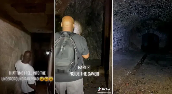 TikToker baja al sótano de sus casa y descubre un ferrocarril abandonado - VIDEO