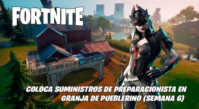 Fortnite: coloca suministros de preparacionista en Granja de Pueblerino