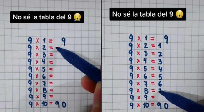 El maestro se lució con un sencillo truco al enseñar la tabla de multiplicar