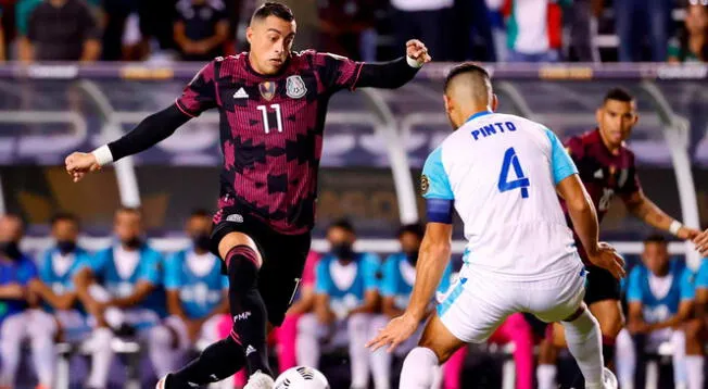 Funes Mori abrió el marcador para México ante Guatemala.