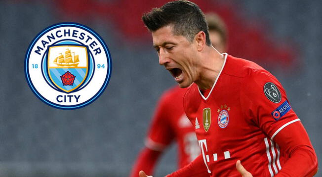 Robert Lewandowski entró en el radar del Manchester City de Inglaterra.