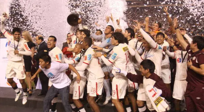 Universitario celebra el título de la Copa Libertadores Sub 20