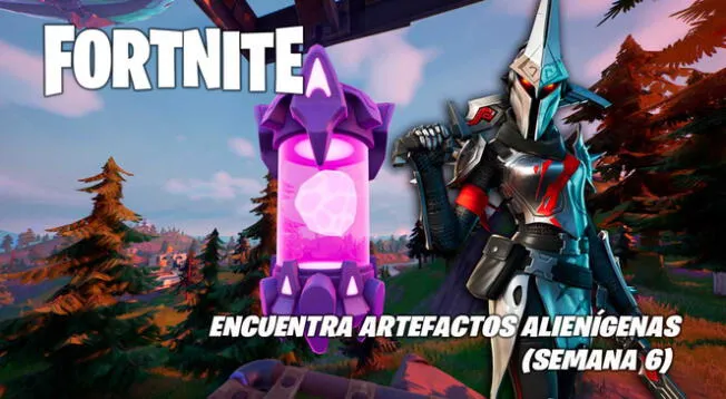 Fortnite: ubicación de los Artefactos Alienígenas - semana 6