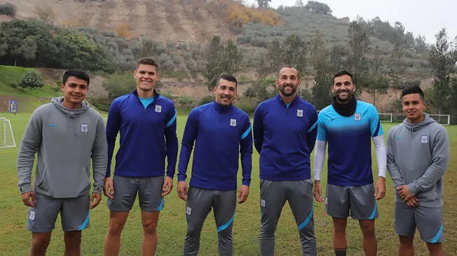 Édgar Benítez y Hernán Barcos estarán en el banco ante Ayacucho FC. Foto: Alianza Lima Twitter