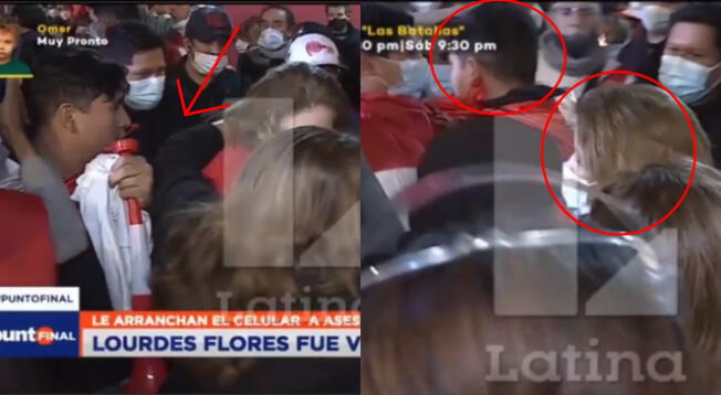 Lourdes Flores se percata del robo, pero no identifica al ladrón.