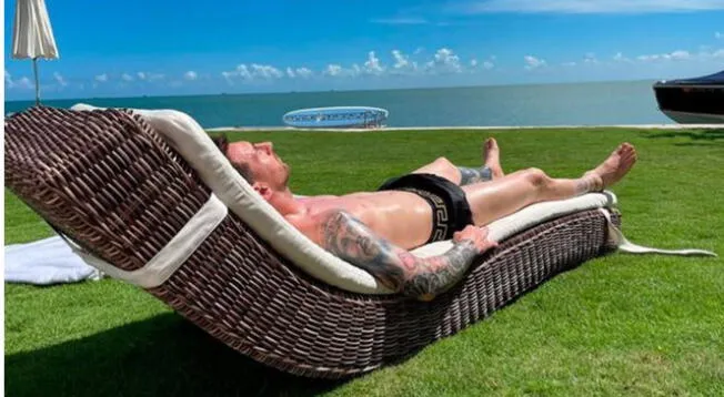 Lionel Messi de vacaciones en Miami