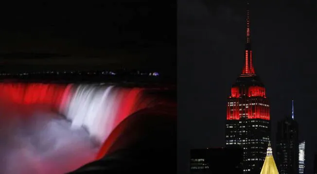 Cataratas del Niágara y el Empire State se iluminaran de rojo y blanco en 28 de julio Cataratas del Niágara y el Empire State se iluminaran de rojo y blanco en 28 de julio