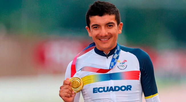 Tokio 2020: Richard Carapaz hace historia para Ecuador al ganar medalla de oro Tokio 2020: Richard Carapaz hace historia para Ecuador al ganar medalla de oro