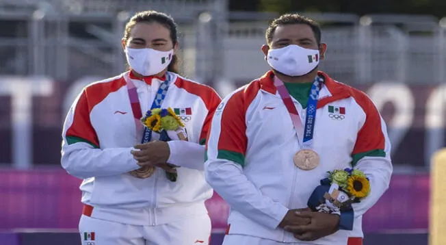 Alejandra Valencia y Luis Álvarez ganaron medalla de bronce