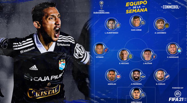 Christofer Gonzales en el once ideal de la Copa Sudamericana