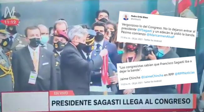 Periodistas expresan su disconformidad hacia el Congreso por no dejar entrar a Sagasti