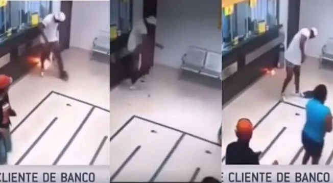 Celular explota en bolsillo de un joven y termina en calzoncillos dentro de un banco