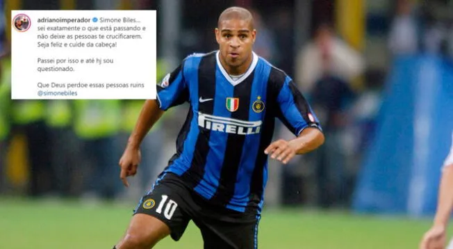 Adriano respaldó a Simone Biles: