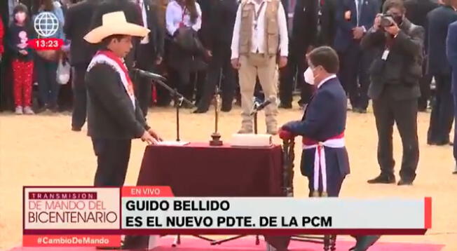 Guido Bellido fue nombrado como primer ministro del gabinete de Pedro Castillo.