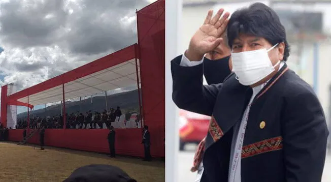 Evo Morales aplaudido en juramentación simbólica