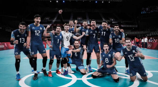 Argentina avanzó a cuartos de final en vóley masculino.