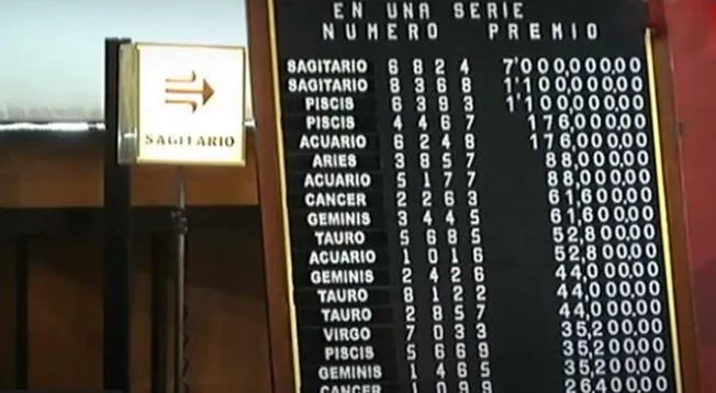 Este domingo 1 de agosto el Premio Mayor cayó en el signo de Sagitario Este domingo 1 de agosto el Premio Mayor cayó en el signo de Sagitario