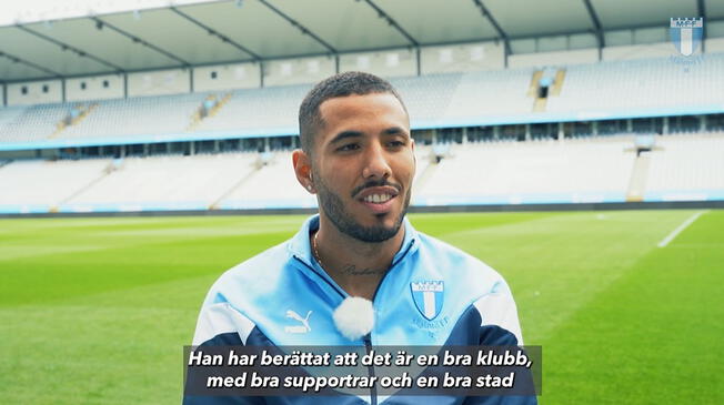 Sergio Peña fue entrevistado en inglés por la web oficial del Malmö FF