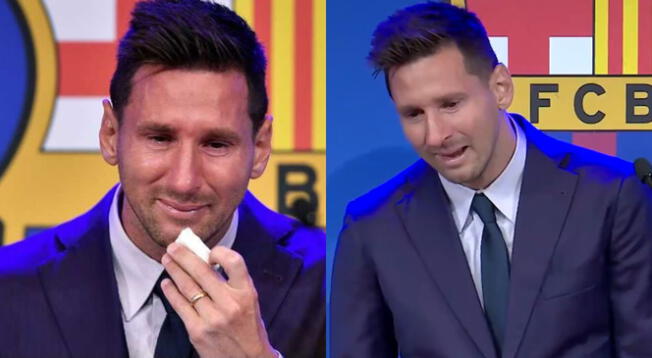 Lionel Messi lloró en conferencia de prensa