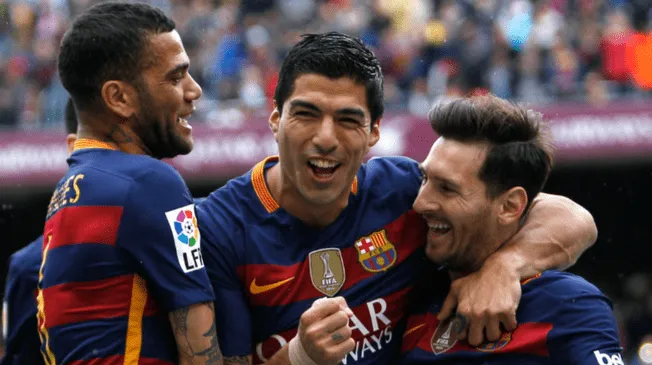 Lionel Messi y Dani Alves jugaron juntos en el Barcelona