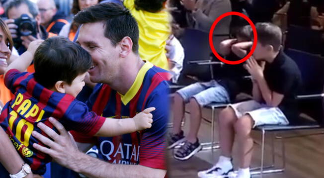 Thiago Messi y el conmovedor momento que vivió durante la despedida de su padre