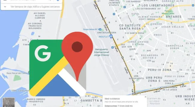 Google Maps: ¿Cómo medir distancias desde tu PC y celular? Google Maps: ¿Cómo medir distancias desde tu PC y celular?