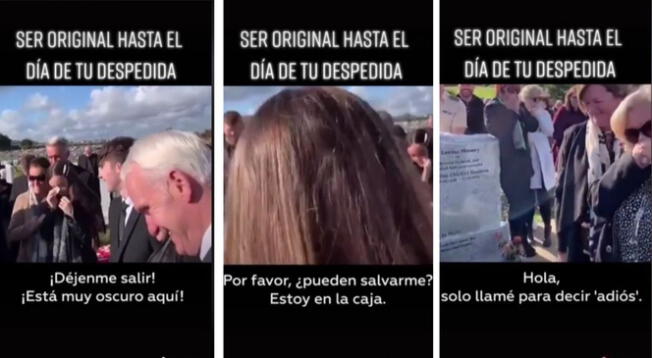 Tiktok: hombre graba su despedida y lo reproducen en su entierro Tiktok: hombre graba su despedida y lo reproducen en su entierro