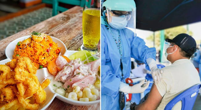 Restaurante se viraliza por ofrecer trío marino a personas ya vacunadas.