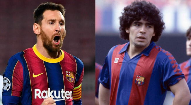 Lionel Messi y Diego Maradona son dos glorias del Barcelona