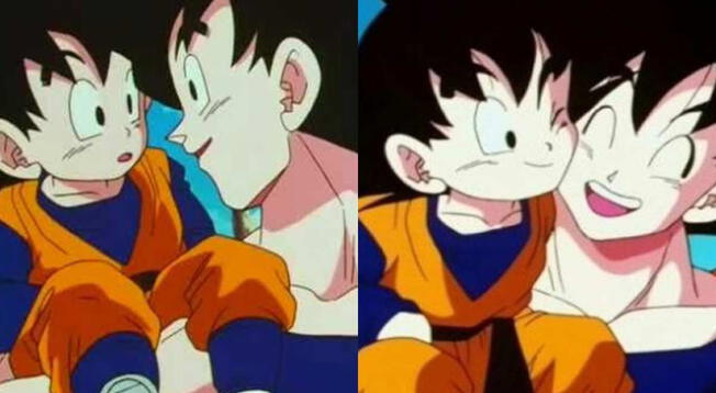 Gokú se mostró muy cariñosa con su pequeño Goten