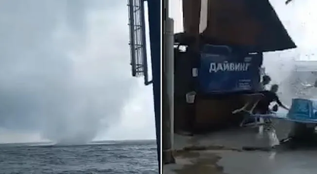 Un tornado arrasada con todo a su paso y personas se salvan de milagro