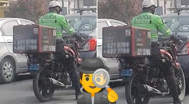 En TikTok se volvió viral la grabación de un policía presuntamente haciendo delivery