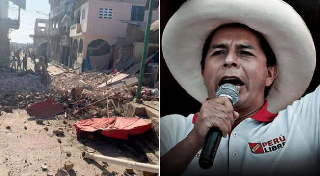Pedro Castillo brinda su apoyo a víctimas del terremoto en Haití.