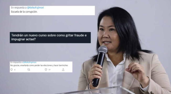 Keiko Fujimori recibió críticas por parte de los usuarios