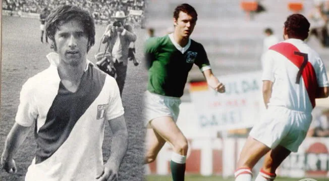 Gerd Müller y la vez que se puso la camiseta de la Selección Peruana