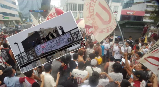 Hinchas de Universitario 'calientan' la previa del clásico ante Alianza Lima