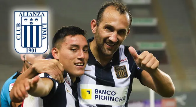 Áxel Moyano celebración de primer gol en el clásico ante Universitario