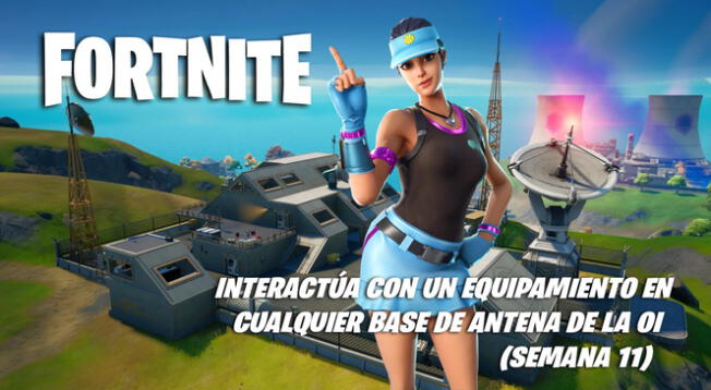 Fortnite: interactúa con un equipamiento en cualquier base de antena de la OI