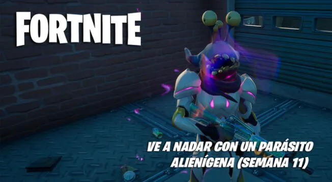 Fortnite: ve a nadar con un parásito alienígena - semana 11 -VIDEO