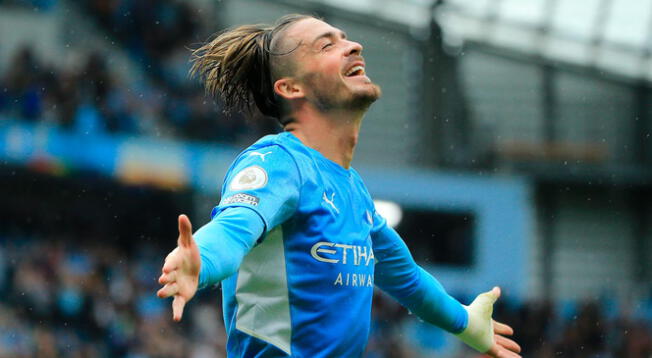 Jack Grealish anotó su primer gol en el Manchester City.