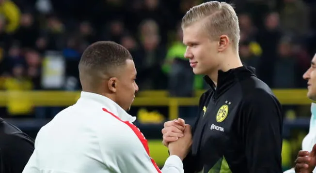 Kylian Mbappé y Erling Haaland se enfrentaron en 2020