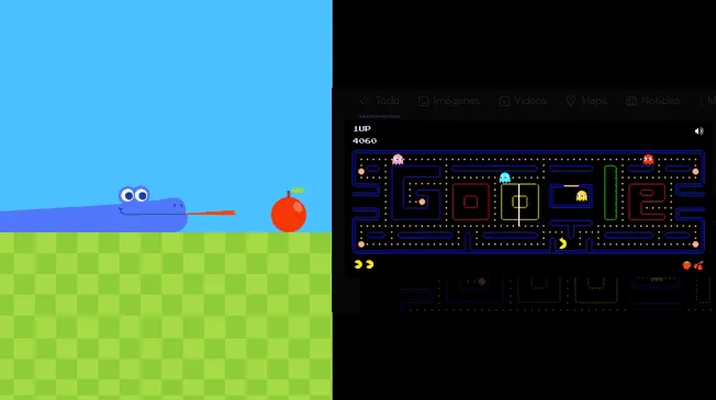 Conoce cómo jugar Snake y Pacman en Google Chrome.