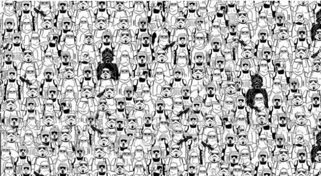 Reto visual: encuentra al panda entre los soldados de Star Wars en la imagen