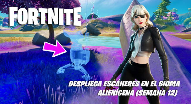 Fortnite: despliega escáneres en el bioma alienígena - semana 12