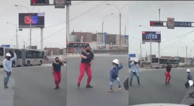 Tiktok: niño junto a su familia imitan al 'ingeniero bailarín' en las calles de Lima