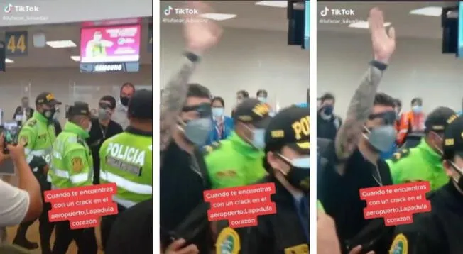 Tiktok: Gianluca Lapadula llega a Lima y es recibido entre aplausos en el aeropuerto