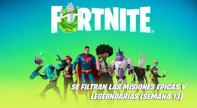 Fortnite: se filtran las misiones épicas y legendarias - Semana 13